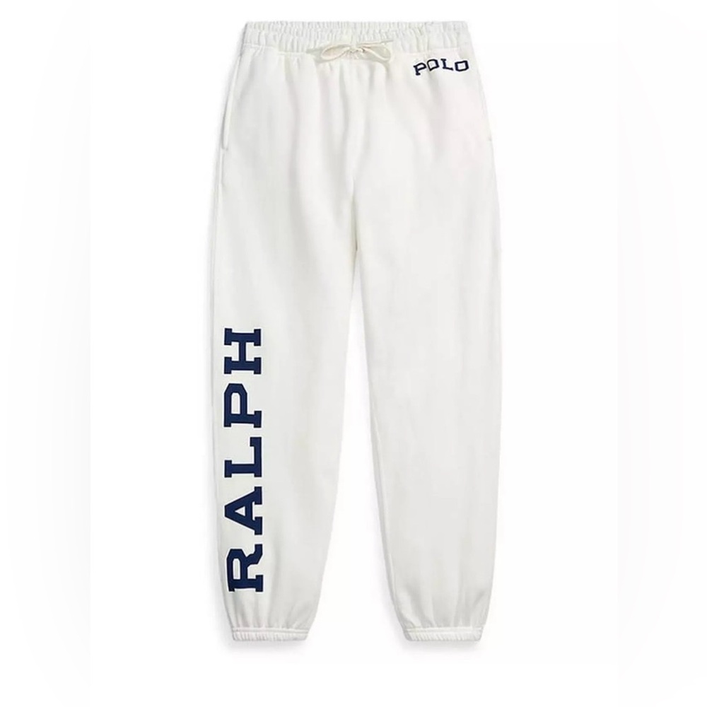 EUC! Polo Ralph Lauren
Women's Logo Fleece Athletic Jogger 
Pant with Navy Logo